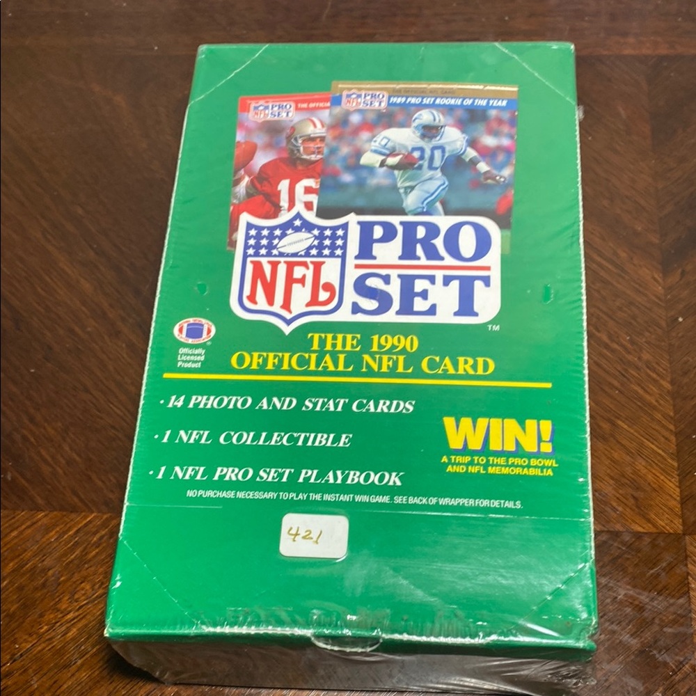 Vintage NFL Pro Set 1990 Official Card 36 Packs Factory Sealed